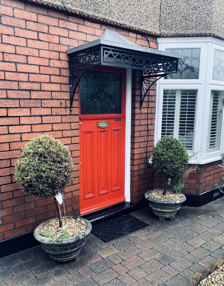 Georgian Door Canopy and Zintec Roof