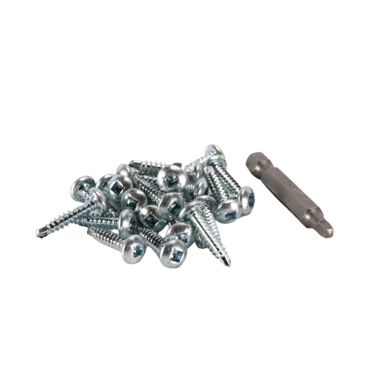 Tek Screws (Box of 1,000) c/w Drill Bit