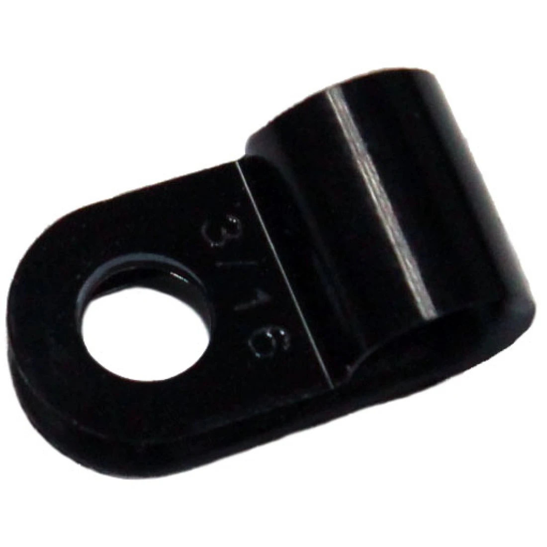 P Clip 4.8mm Black Pack of 100