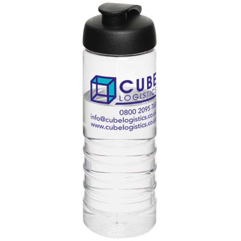 H2O Treble 750 ml flip lid sport bottle