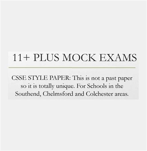 11 Plus Mock Exams Southend, Chelmsford & Colchester CSSE