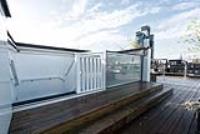 Three Wall Mounted Box Rooflight For Communal Roof Terrace Apartments