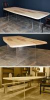 Solid Ash Floating Tables