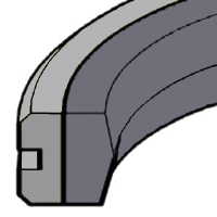 PSU Type Solid Piston Seals