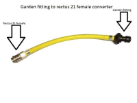 Garden fitting to rectus 21 female converter
