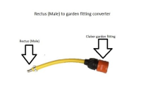 Rectus (Male) to garden fitting converter