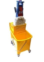 Mini Mop Bucket and Brake Frame Flat Mop Set