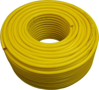 100m Yellow Microbore Reinforced Hose, 6mm id / 11mm od