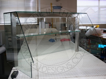 UV Bonded Bespoke Display Cabinets UK
