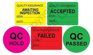 Production and Storage Quality Assurance Labels