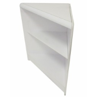Economy Self Assembly: Open Front Triangle Corner White 1517