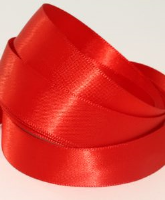 Passion Red ( Col 840 ) Single Faced Satin Ribbon