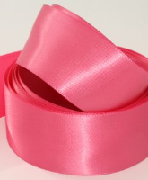 Lipstick / Rose Pink ( Col 460 ) Double Faced Satin Ribbon x 20 Metre Roll