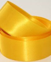Sunflower Yellow ( Col 270 ) Double Faced Satin Ribbon x 20 Metre Roll