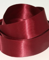 Claret ( Col 870 ) Double Faced Satin Ribbon x 20 Metre Roll