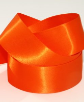 Tango Orange ( Col 340) Single Faced Satin Ribbon