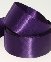 Regal Purple ( Col 590 ) Double Faced Satin Ribbon x 20 Metre Roll