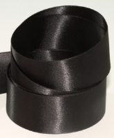 Black ( Col 990 ) Double Faced Satin Ribbon x 20 Metre Roll