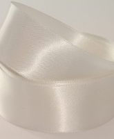Bridal Ivory ( Col 101 ) Double Faced Satin Ribbon x 20 Metre Roll