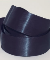 Navy Blue ( Col 680 ) Double Faced Satin Ribbon x 20 Metre Roll