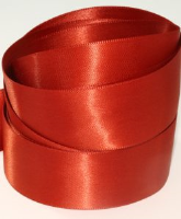 Chestnut Brown ( Col 370 ) Double Faced Satin Ribbon x 20 Metre Roll