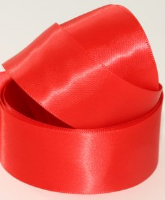 Fizz Red ( Col 835 ) Double Faced Satin Ribbon x 20 Metre Roll