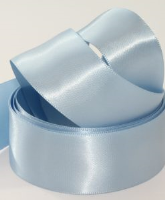 Ice Blue / Saxe ( Col 610 ) Double Faced Satin Ribbon x 20 Metre Roll