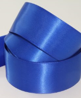Ink / Royal Blue ( Col 650 ) Single Faced Satin Ribbon