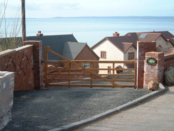 Bespoke Oak Entrance Gate In North Wales 