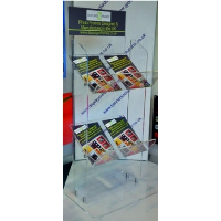 Perspex&#174; Acrylic Double Magazine Stand