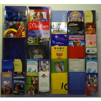 Combination 9 Wall Mounted Leaflet Holder System