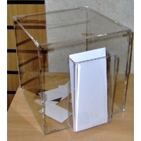 Suggestion Box With Trifold Dispenser