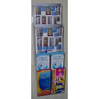 Combination 2 Wall Mounted Leaflet Holder