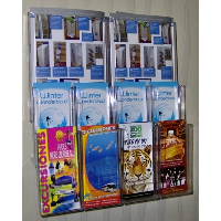 Combination 7 Wall Mounted Leaflet Holder System