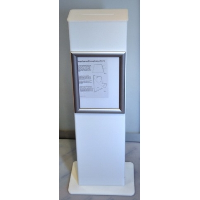 Opal Acrylic Floor Standing Suggestion Box Tower