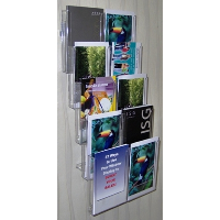 Ten Pocket Wall Mounted Leaflet Holder