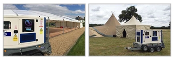 Eco Friendly Generator Hire Marquee Events