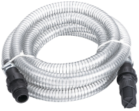 PVC Steel Wire Discharge Hose c/w Connector & Check Valve - 7 Mtr