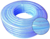 Reinforced PVC Braided Hose - Natural - 30 Mtr