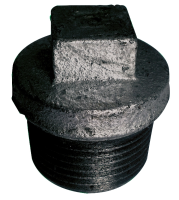 M146B Black Beaded Solid Plug