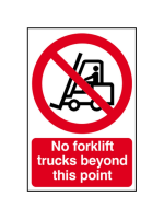 Safety Sign - No Forklift Trucks