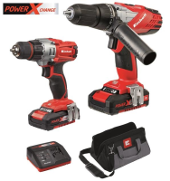 Power-X Combi Drill / Driver Twin Pack 18v Cordless