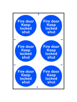 Safety Sign - Fire Door Keep Locked Shut