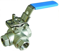 St/St Three Way T Port Ball Valve