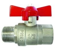 T Handle Ball Valve M/F