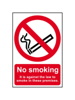 Safety Sign - No Smoking on Premises
