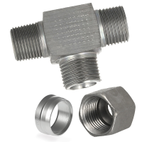 Tee - c/w Metric Taper (keg) Thread on The Run-LL/L/S Series