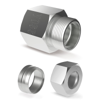 F/Male Stud Coupling-Metric to Tube-L/S Series