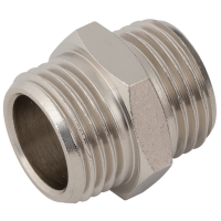 Aignep Equal Connector BSPP Nickel Plated