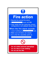 Safety Sign - Fire Action Procedure Style 2